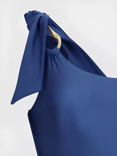 Zimmermann Ascension One-piece Swimsuit In Blue