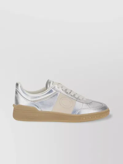 Valentino Garavani Jw Anderson Brown Leather Stitch Slippers In Neutral