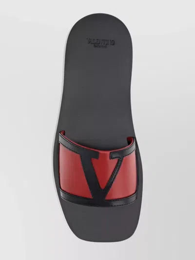 Valentino Garavani Viva Superstar Slide Sandal In Nappa Leather In Red