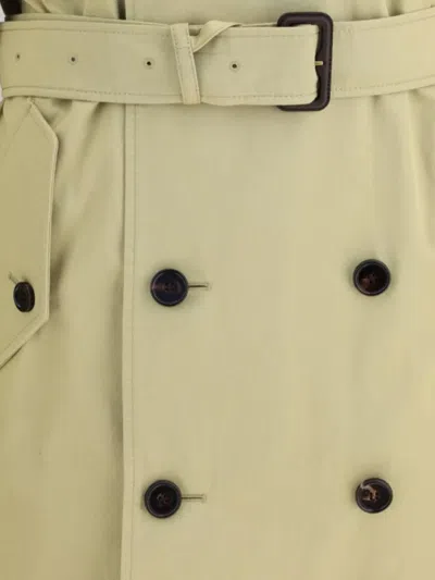 Burberry "highbury" Trench Coat In Green