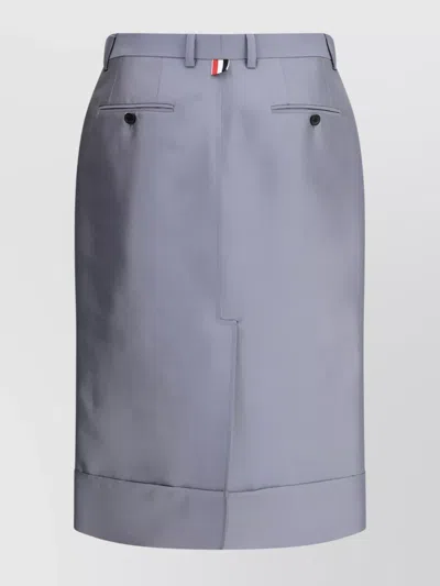 Thom Browne Midi Skirt In Gray