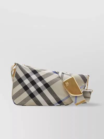 Burberry Crossbody Bag With Classic Check Pattern In Multi