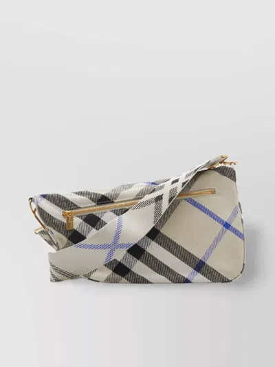 Burberry Crossbody Bag With Classic Check Pattern In Multi
