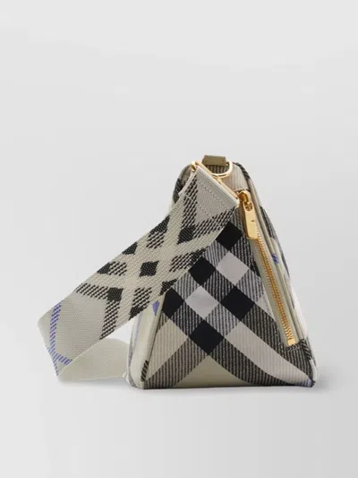 Burberry Crossbody Bag With Classic Check Pattern In Multi