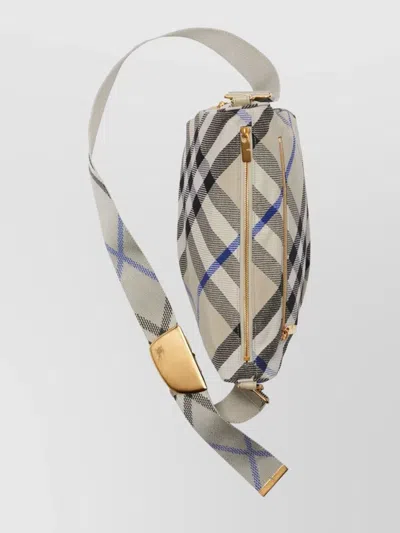 Burberry Crossbody Bag With Classic Check Pattern In Multi