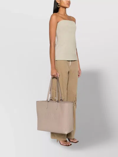Fendi Rectangular Shape Double Handles Shoulder Bags In Neutral