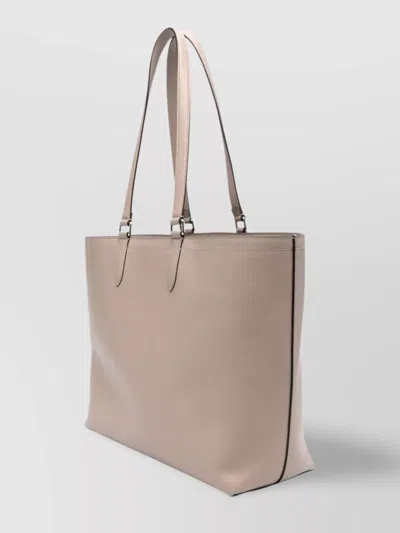 Fendi Rectangular Shape Double Handles Shoulder Bags In Neutral