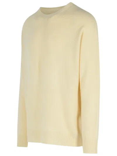 Jil Sander Wool Blend Crew Neck Sweater In Neutral