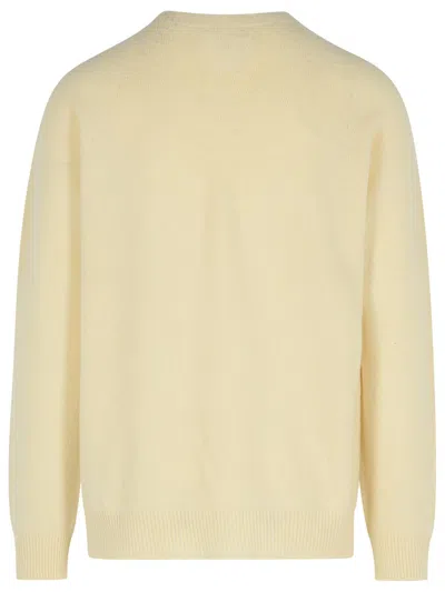 Jil Sander Wool Blend Crew Neck Sweater In Neutral