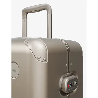 Monos Hybrid Check-in Medium Four-wheel Polycarbonate And Aluminium Suitcase 67cm Champagne