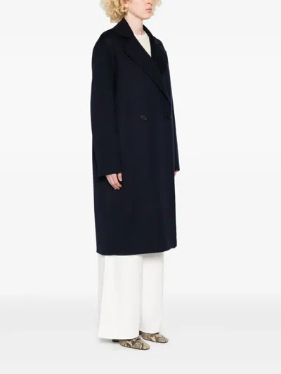 Stella Mccartney Wool Double-breasted Coat In Black