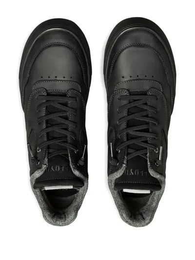 Lloyd Ellison Textured Leather Sneakers