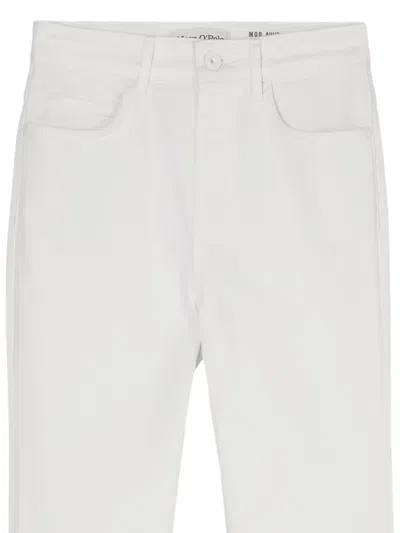 Marc O'polo Frayed-hem Jeans In White