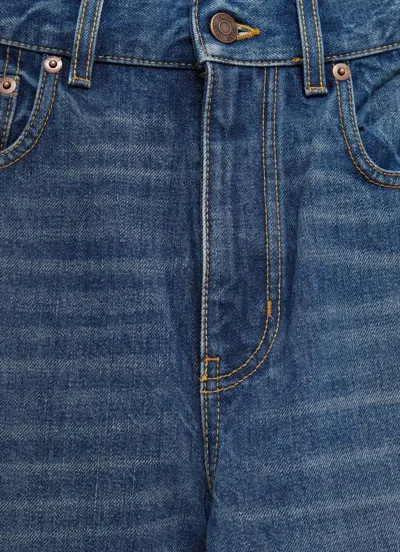 Chloé Logo Patch Flared Jeans In Blue