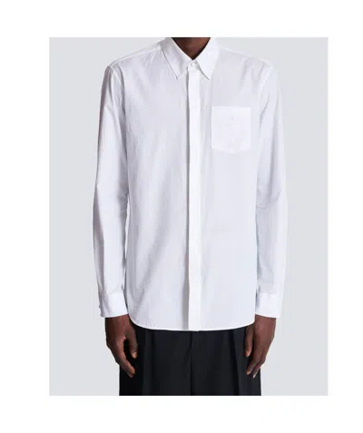 Balmain Cotton Poplin Crest Shirt