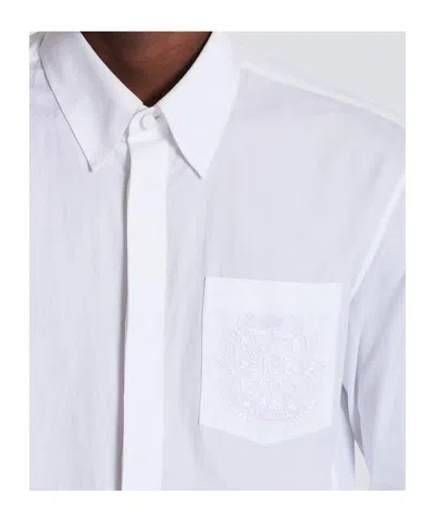 Balmain Cotton Poplin Crest Shirt
