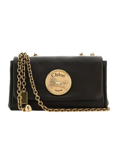 Chloé Heritage Small Shoulder Bag In Black