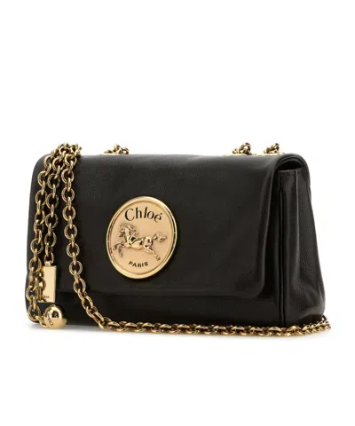 Chloé Heritage Small Shoulder Bag In Black