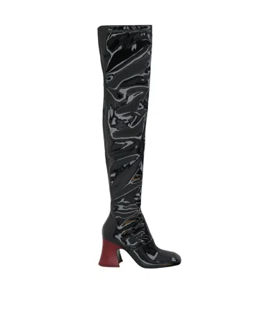 Chloé Janis Over-the-knee Boots In Black In Black