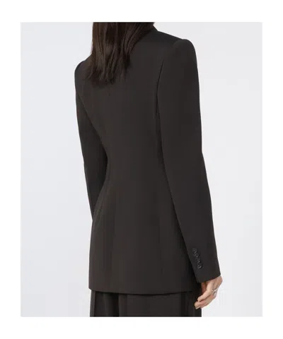 Sportmax Double-breasted Jacket Featuring Button Detailing In Black