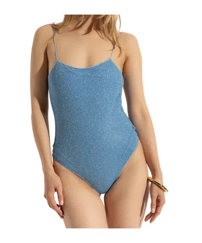 Oseree Shimmering Open Back Swimsuit