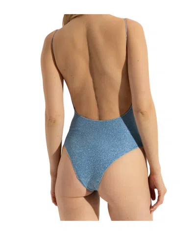 Oseree Shimmering Open Back Swimsuit