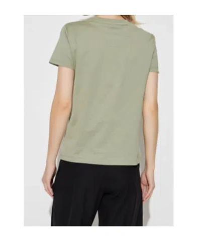 Max Mara Logo-embroidered T-shirt In Green