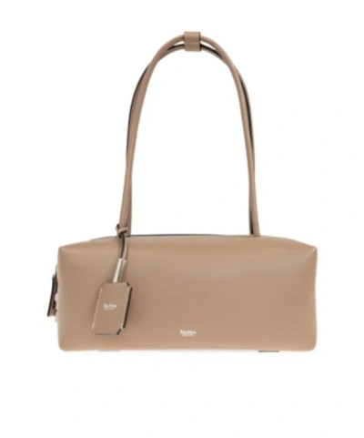 Max Mara Hold All String Small Square Bauletto Shoulder Bag Shoulder Bags Beige