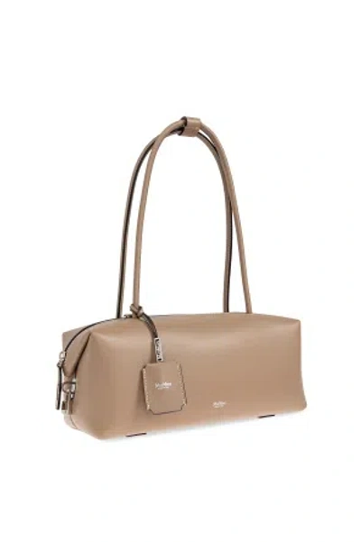 Max Mara Hold All String Small Square Bauletto Shoulder Bag Shoulder Bags Beige