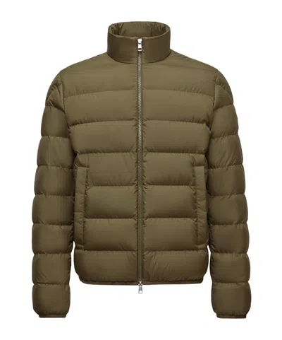 Moncler Military Green Polyester Baudinet Down Jacket