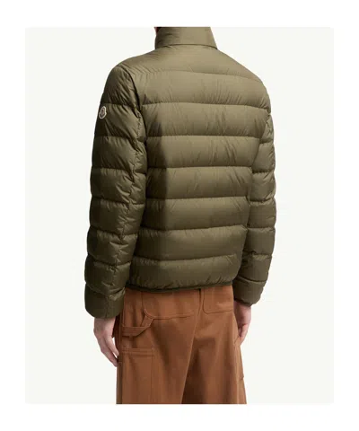 Moncler Military Green Polyester Baudinet Down Jacket
