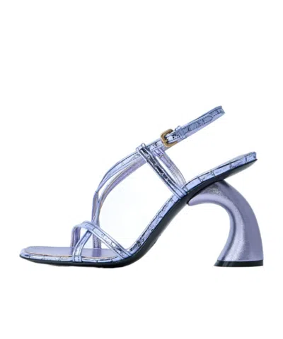 Dries Van Noten Slingback Heels In Purple