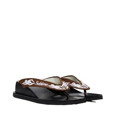 Tory Burch Sublime Wedge Flip-flops In Multi