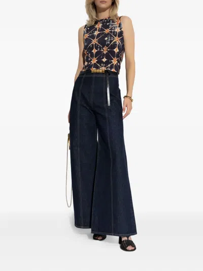 Ulla Johnson Ines Printed Sleeveless Top In Black