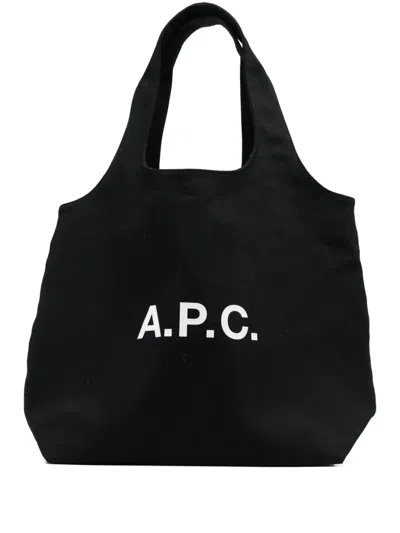 Apc A.p.c. Black Tote Bags Men