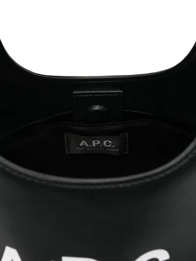 Apc A.p.c. Black Bag With Magnetic Fastening In Black