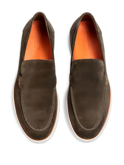 HUNTER 绒面皮套穿式乐福鞋