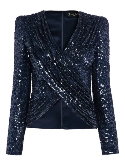 Jenny Packham Misty Blouse In Blue