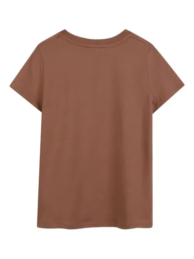 Chloé Graphic-print T-shirt In Brown