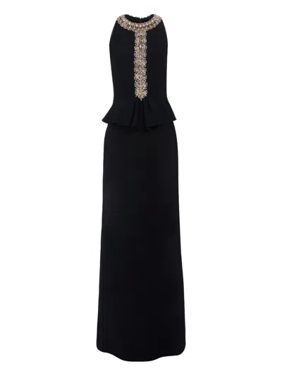 Jenny Packham Sulphice Maxi Dress In Black