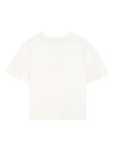 Chloé Logo-embroidered T-shirt In White