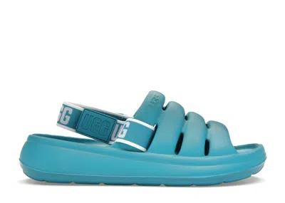 Pre-owned Ugg Sport Yeah Slide (women's) Sneakers In Tidal Wave Blue