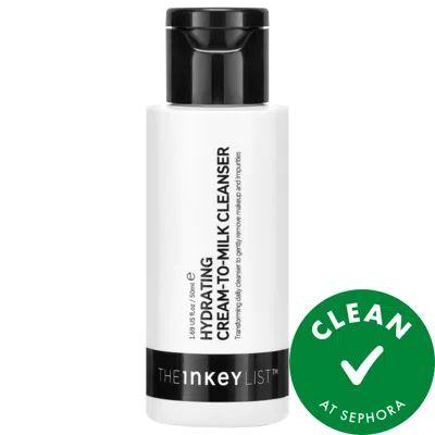 The Inkey List Mini Hydrating Cream-to-milk Cleanser With Hyaluronic Acid 1.69 Oz/50 ml