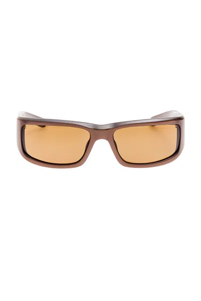 Jacquemus Aero Sunglasses In Brown