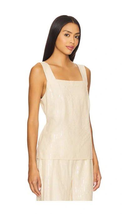 Sanctuary Desert Tank Top In Sand Sequin Stripe