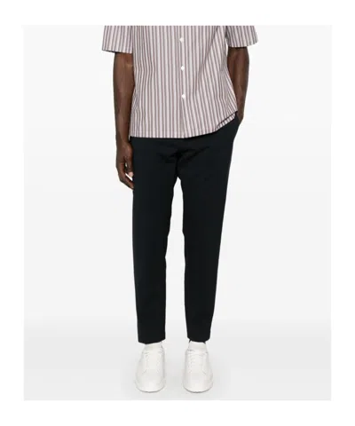 Dondup Elastic Waist Casual Pants In Black