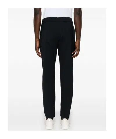 Dondup Elastic Waist Casual Pants In Black
