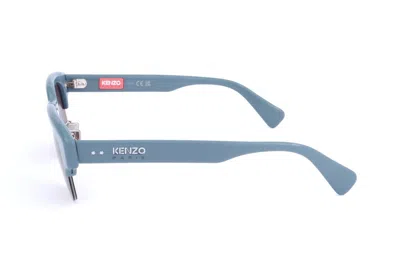Kenzo Half Frame Sunglasses In Blue
