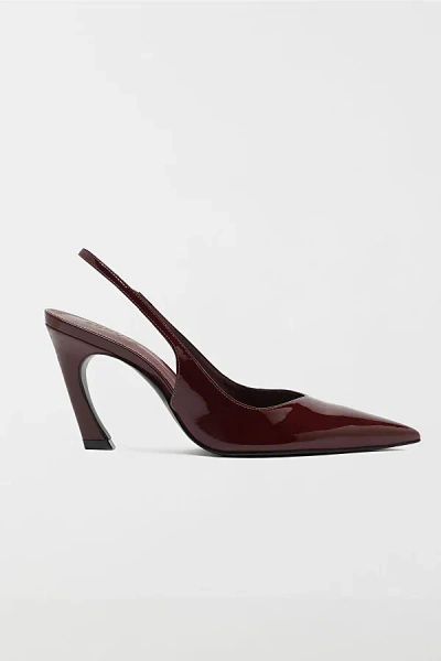 Schutz Lexi Sling Heel In Vino, Women's At Urban Outfitters In Brown