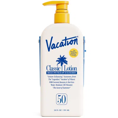 Vacation Classic Lotion Spf 50 Sun Lotion Jug In Transparent